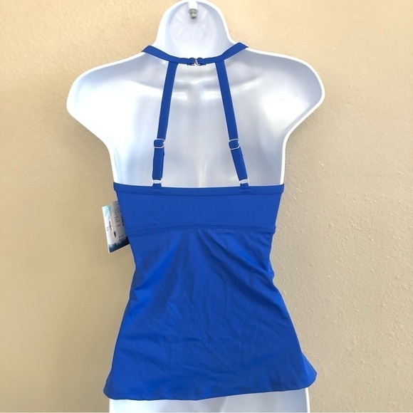 Maurices American Beach™ Ruched Twist Front Tankini Top Size Small - Picture 7 of 14